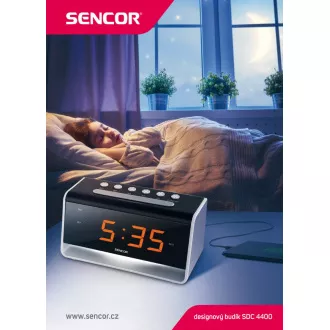 SDC 4400 W ÓRA ÉBRESZTŐVEL   LED SENCOR