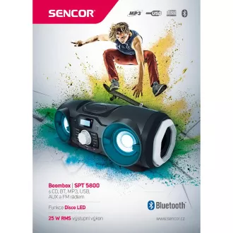 SPT 5800 RÁDIÓ CD/MP3/USB/BT SENCOR RÁDIÓVAL