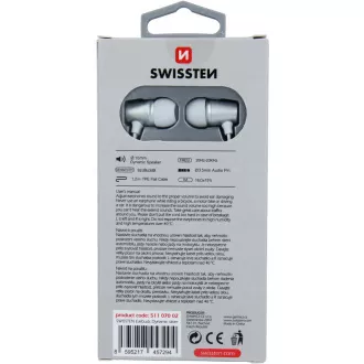 FÜLHALLGATÓ DINAMIKUS YS500 SILV/WH SWISSTEN FÜLHALLGATÓ DINAMIKUS YS500 SILV/WH SWISSTEN
