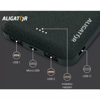 Powerbank 10000mAh 2in1 ALIGATOR Powerbank 10000mAh 2in1 ALIGATOR