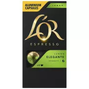 NESPRESSO LUNGO ELEGANTE KAPSZULA 10db LOR