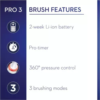 PRO 3 3000 KERESZTHATÁSÚ KEFE ORAL-B