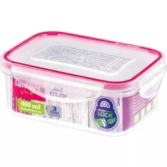 LT6006 DOBOZ NÉGYSZÖG 400ML CLIP LAMART
