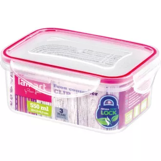 LT6007 DOBOZ TÉGYSZÖG 550ML CLIP LAMART