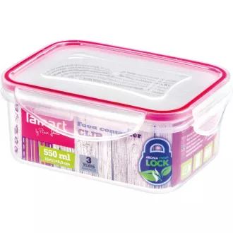 LT6007 DOBOZ TÉGYSZÖG 550ML CLIP LAMART