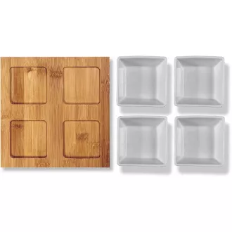 LT9018 SER.BOWL 4 DB 19X19 BAMBUSZ LAMART