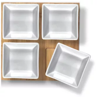 LT9018 SER.BOWL 4 DB 19X19 BAMBUSZ LAMART