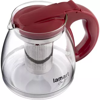 LT7074 TEÁSKANNA 1,5L VÖRÖS VERRE LAMART LT7074 TEÁSKANNA 1,5L VÖRÖS VERRE LAMART