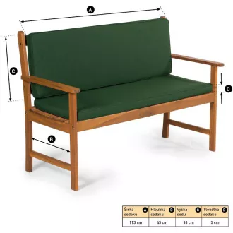 FDZN 9020 Padfedél zöld. FIELDMANN