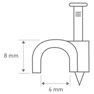RCC 6 kábelbilincs 6mm 40db RETLUX RETLUX