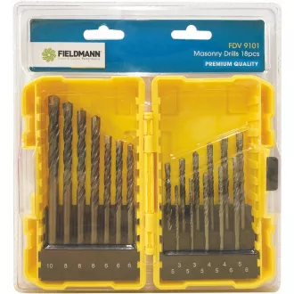 FDV 9101 18 db-os fúrószerszám készlet FIELDMANN FDV 9101 18 db-os fúrószerszám készlet FIELDMANN