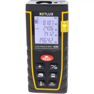 RHT 100 lézeres távolságmérő 40m RETLUX RHT 100 lézeres távolságmérő 40m RETLUX