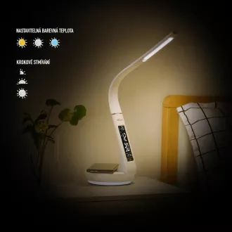 RTL 204 stm.LED lámpa.fekete Qi 6W RETLUX