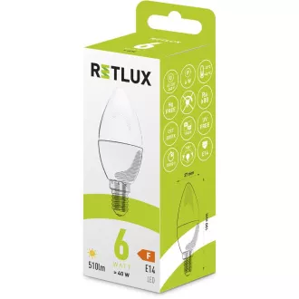 RLL 426 C37 E14 gyertya 6W WW RETLUX RLL 426 C37 E14 gyertya 6W WW RETLUX