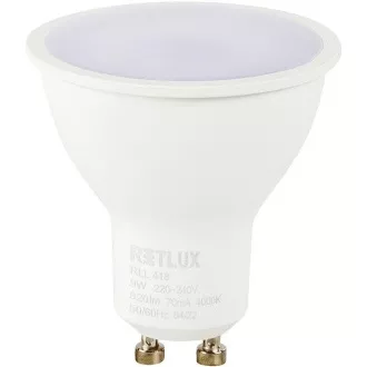 RLL 418 GU10 izzó 9W CW RETLUX 9W