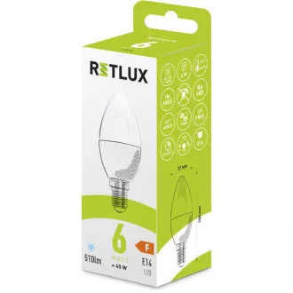 RLL 428 C37 E14 gyertya 6W DL RETLUX RLL 428 C37 E14 gyertya 6W DL RETLUX