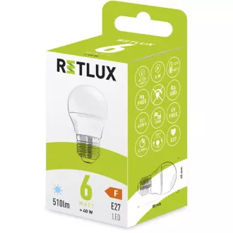 RLL 440 G45 E27 miniG 6W DL RETLUX RLL 440 G45 E27 miniG 6W DL RETLUX