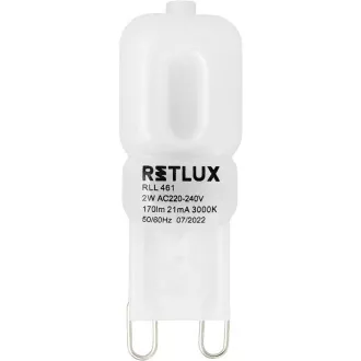 RLL 461 G9 G9 2W LED WW RETLUX