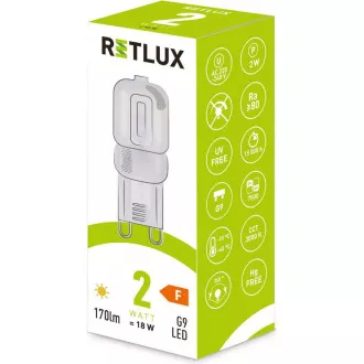 RLL 461 G9 G9 2W LED WW RETLUX