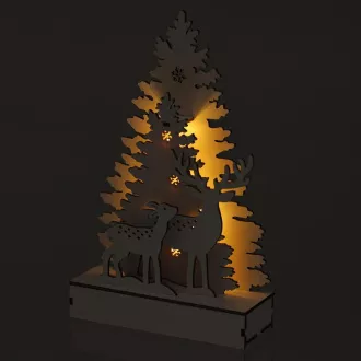 RXL 461 Dekor. erdő 24,5cm 5LED WW RETLUX