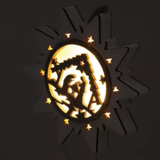 RXL 463 Csillag Születés 14cm 3LED WW RETLUX