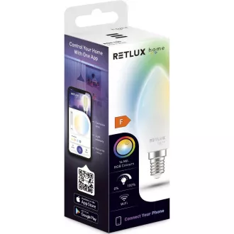 RSH 100 C37 E14 izzó. 4,5W RGB CCT RETLUX