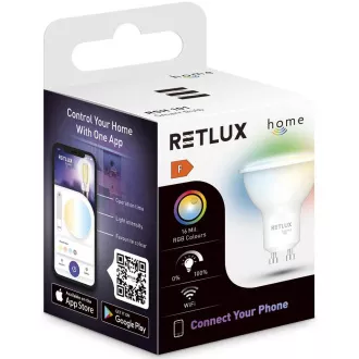 RSH 101 GU10 izzólámpa. 4,5 W RGB CCT RETLUX