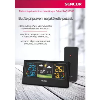 SWS 4100 B SENCOR IDŐJÁRÁS-ÁLLOMÁS SWS 4100 B SENCOR IDŐJÁRÁS-ÁLLOMÁS