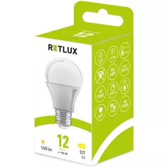 RLL 606 A60 A60 E27 izzó 12W WW D RETLUX