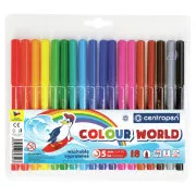Marker Centropen 7550/18 18 színű hengeres hegy 1mm