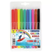 Marker Centropen 7550/10 10 színű hengeres hegy 1mm