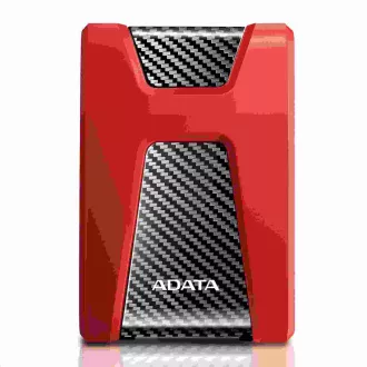 ADATA külső merevlemez 2TB USB 3.1 DashDrive Durable HD650, piros (gumi, ütésálló)