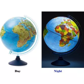 Alaysky Globe 32 cm Dombornyomott fizikai és politikai földgömb LED háttérvilágítással, szlovák nyelven Alaysky Globe 32 cm Dombornyomott fizikai és politikai földgömb LED háttérvilágítással, szlovák nyelven