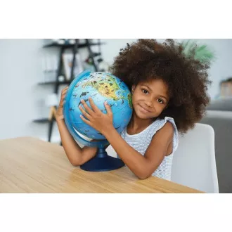 Alaysky Globe 25 cm Zoogeográfiai földgömb óvodásoknak, angol nyelvű feliratokkal