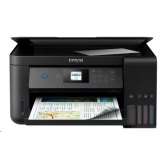 EPSON tintasugaras nyomtató  L4160,3in1, CIS, A4,33ppm fekete, 4ink, USB, Wi-Fi, Epson Connect érintőpaneles LCD, SD olvasó, Tankrendszer