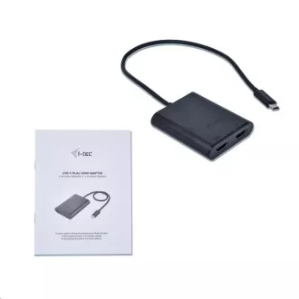 i-tec USB-C és kettős HDMI videó adapter