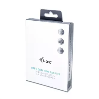 i-tec USB-C és kettős HDMI videó adapter