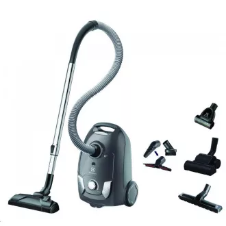 Electrolux Easy Go EEG44IGM zsákos porszívó, 750 W, mosható szűrő, teljesítményszabályozó, teleszkópos cső, szürke színben