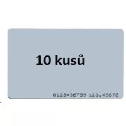 ISO kártya 10 csomagos, RFID 125kHz EM4200, RO, nyomtatott címkeszám a kártyán