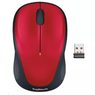 Logitech Wireless Mouse M235, piros