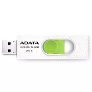 ADATA Flash Disk 128GB UV320, USB 3.1 Dash Drive, fehér/zöld