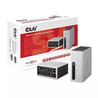 Club3D dokkolóállomás USB-A 8v1, 1xHDMI, 1xDVI, 4xUSB, 1xRJ45, 1x3.5mm, szürke, szürke Club3D dokkolóállomás USB-A 8v1, 1xHDMI, 1xDVI, 4xUSB, 1xRJ45, 1x3.5mm, szürke, szürke