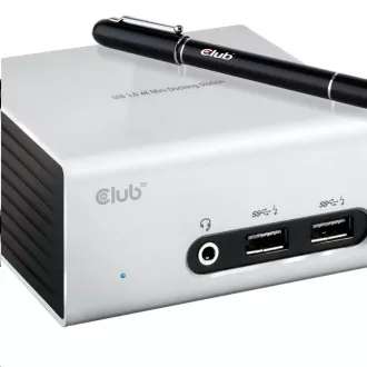 Club3D dokkolóállomás USB-A 8v1, 1xHDMI, 1xDVI, 4xUSB, 1xRJ45, 1x3.5mm, szürke, szürke Club3D dokkolóállomás USB-A 8v1, 1xHDMI, 1xDVI, 4xUSB, 1xRJ45, 1x3.5mm, szürke, szürke