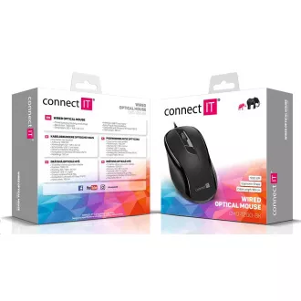 CONNECT IT Optikai egér, USB, fekete