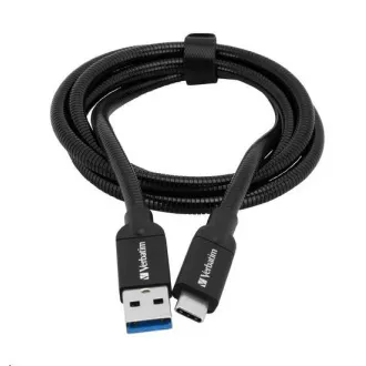 VERBATIM USB 3.1 Type-C - USB-A rozsdamentes acél kábel 100 cm GEN2 (fekete) VERBATIM USB 3.1 Type-C - USB-A rozsdamentes acél kábel 100 cm GEN2 (fekete)