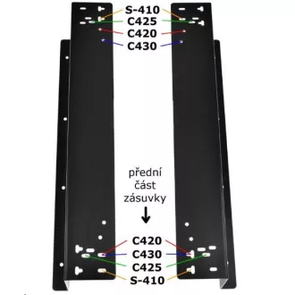Virtuos kasszafióktartó C420 / C425 / C430 / S-410, fekete