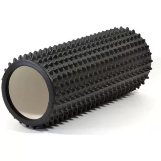 Fitness masszázs görgő kis tüskékkel ENERO FIT 33x14cm, fekete