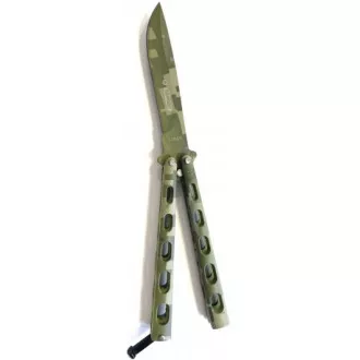 Összecsukható pillangókés Kandar, CAMO 23cm