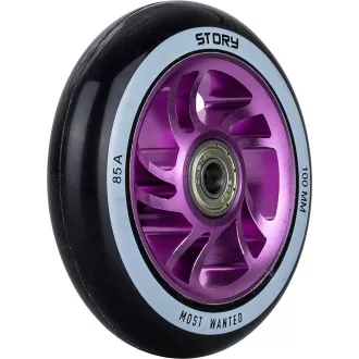 Scooter kerekek Story Bandit DOS Stunt 2db, 100mm, lila Scooter kerekek Story Bandit DOS Stunt 2db, 100mm, lila