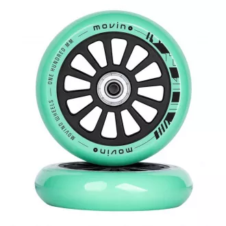 MOVINO pótkerekek freestyle rollerhez 100mm, PP, 2 db, menta, menta